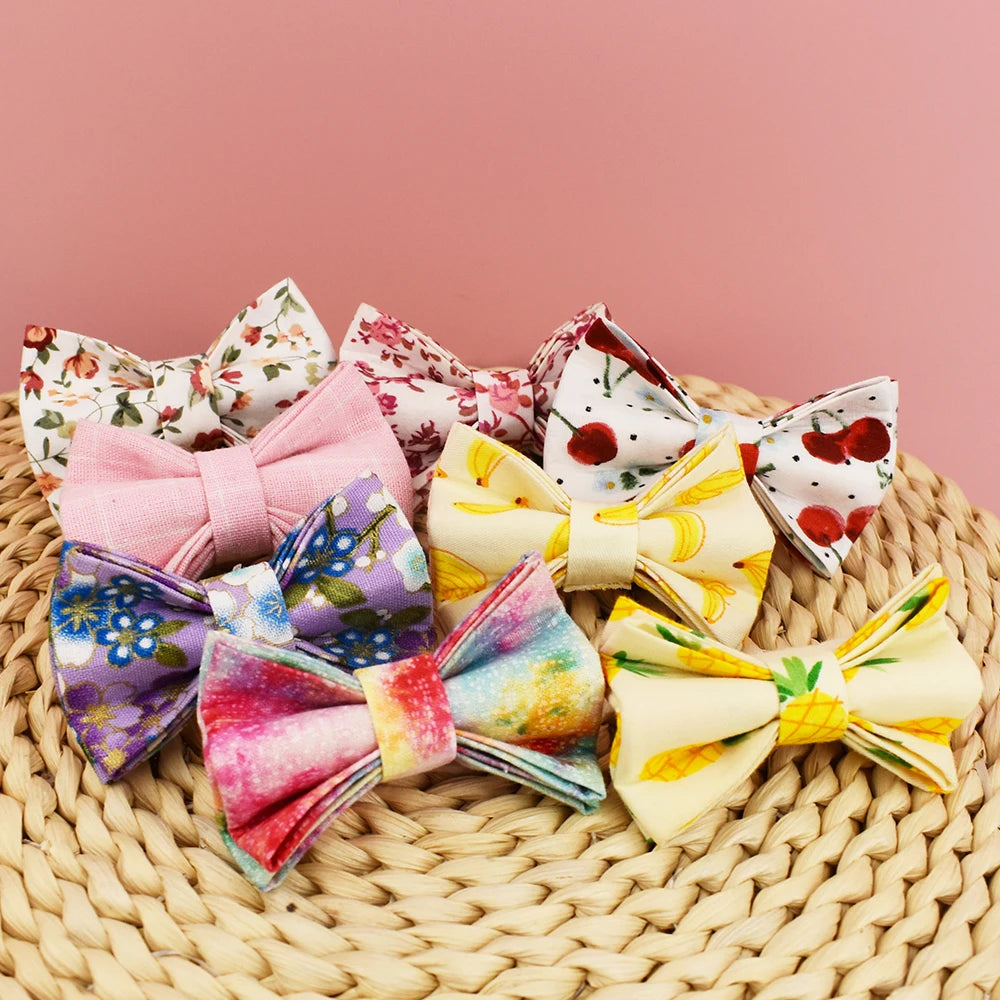 Corduroy Cat Collar Bowknot Adjustable Safety Personalized pet collar Customized Name Soft