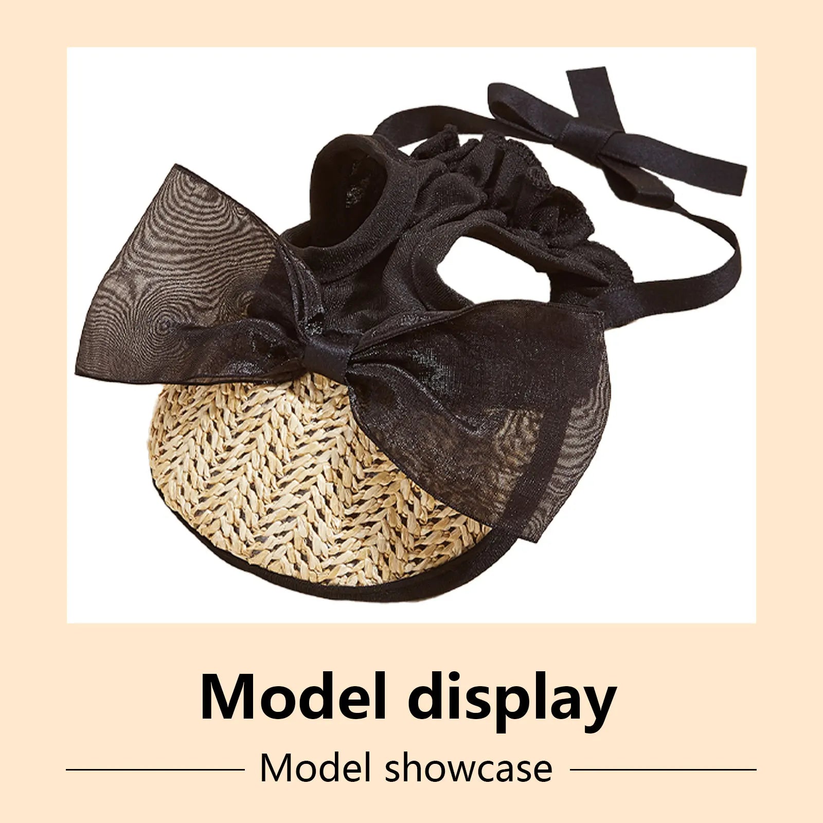 Summer Pet Sun Hat – Adjustable Lace Bow Cap for Dogs & Cats