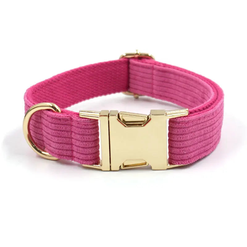 Multi Colors Personalzied Corduroy Dog Collars