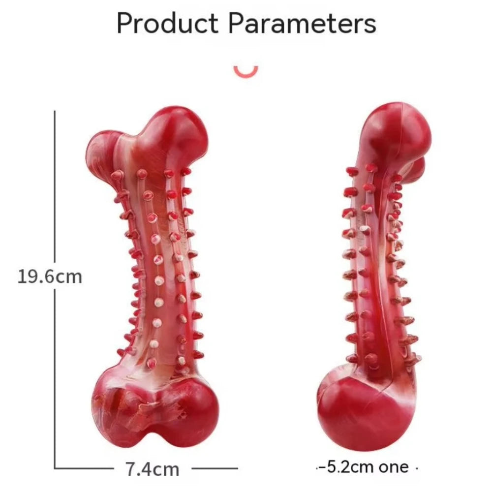 Natural Rubber Dog Bone – Durable Chew Toy for Teeth Cleaning & Training