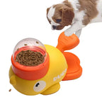 Interactive Dog Puzzle Feeder – Cartoon Duck Treat Dispenser Toy