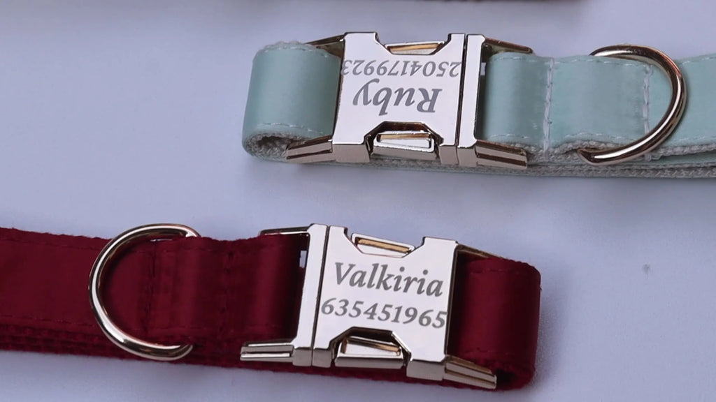 Luxury Pearl Personalized  Dog Collar and Leash Set, Lace Bowtie with Rhinestone Sparkle, Elegant Puppy Girl Pet Necklace