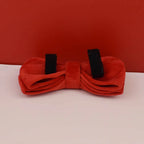 Red Velvet Personalized Dog Collar, Leash & Harness Set