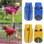 Waterproof Winter Dog Coat – Padded Fleece Jacket for Large Dogs