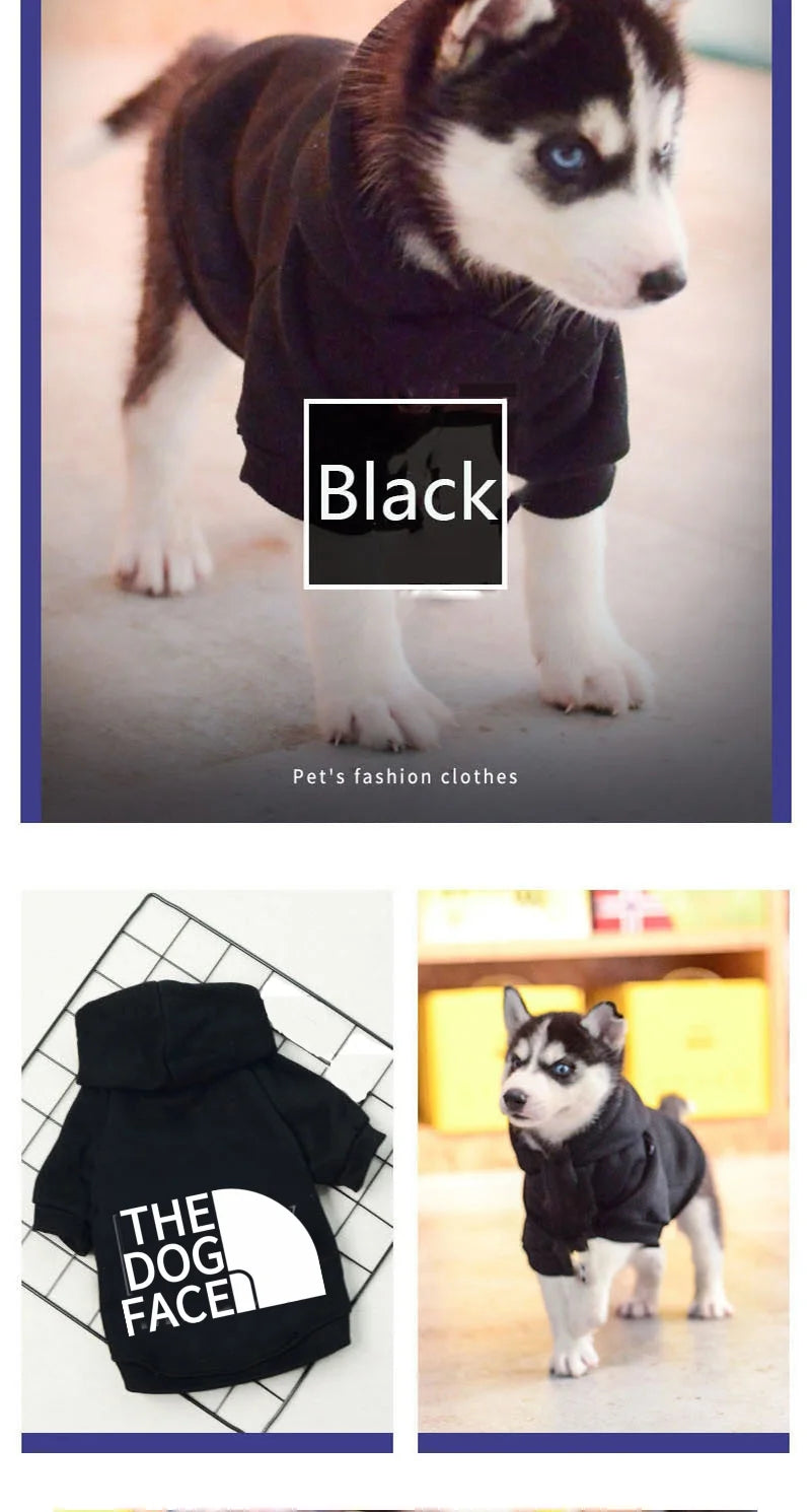 The Dog Face Hoodie – Warm Cotton Windproof Jacket for Small to Large Dogs