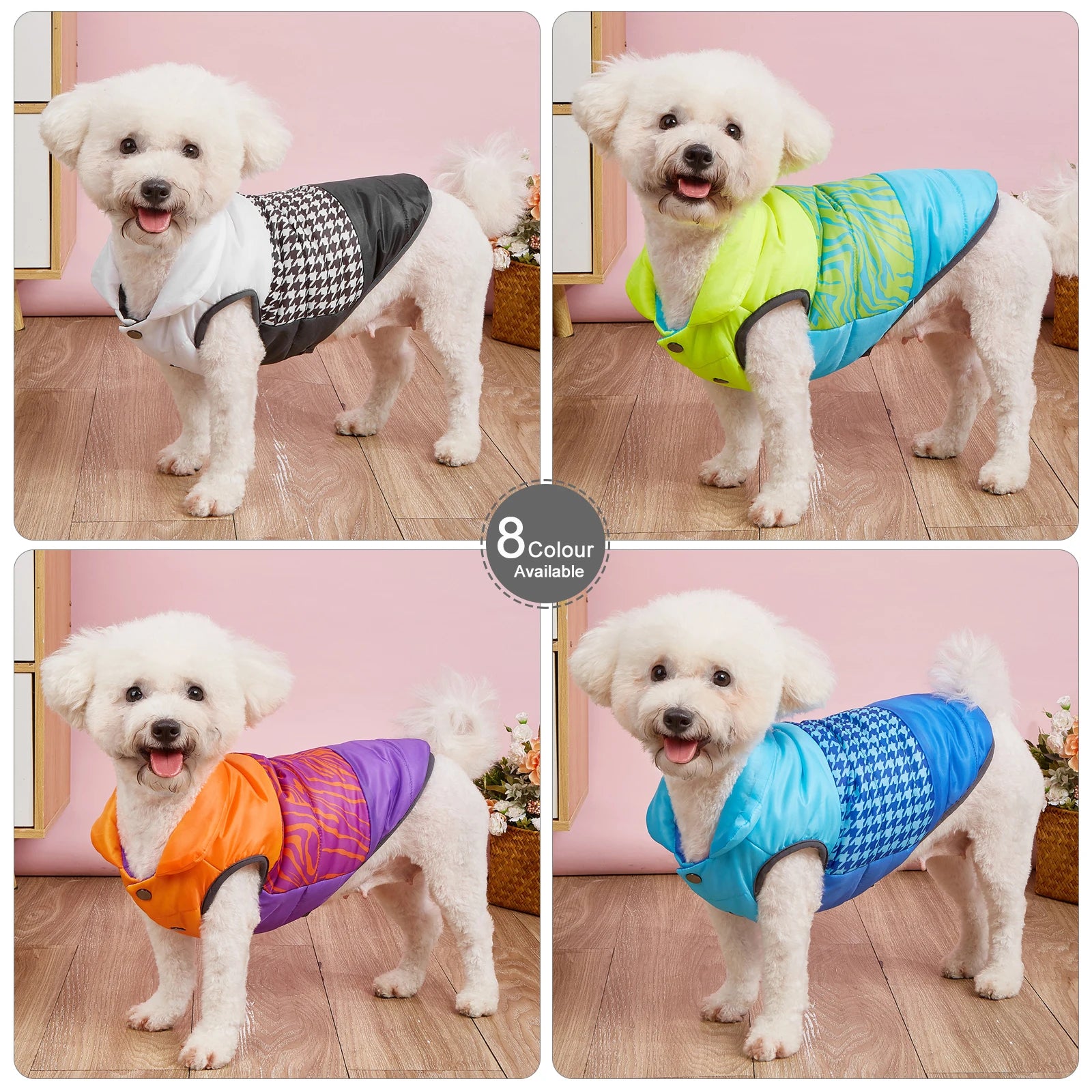 Winter Dog Vest Coat – Windproof Double-Layer Fleece Jacket for Small & Medium Dogs
