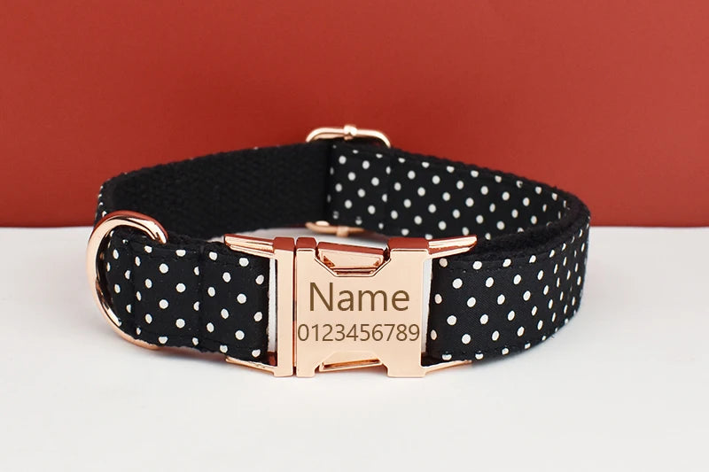 Personalized Dog Collar, Leash & Harness Set