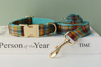 Grid Personalized Dog Collar, Leash & Harness Set