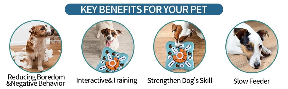 IQ Training Dog Puzzle Toy – Interactive Treat Dispenser & Slow Feeder