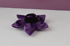 Purple Velvet Personalized Dog Collar, Leash & Harness Set