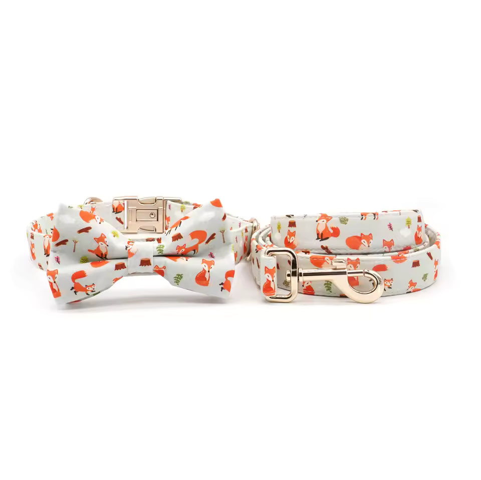 Fox Hollow Dog Collar and Leash Set