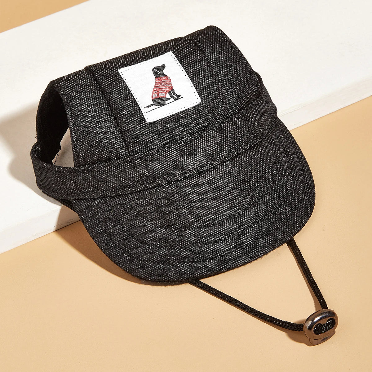 Dog Sun Hat – Adjustable Canvas Baseball Cap for Small & Medium Dogs