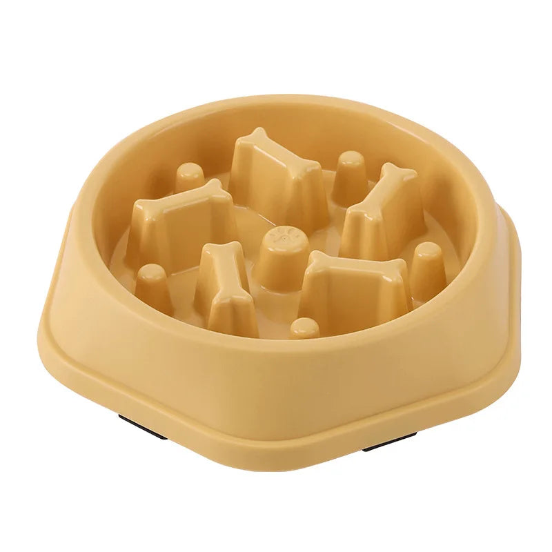 Slow Feeder Pet Bowl – Anti-Choking, Non-Slip Design for Dogs & Cats