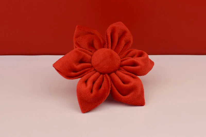 Red Velvet Personalized Dog Collar, Leash & Harness Set