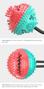 Large Dog Suction Cup Ball Toy – Interactive Slow Feeder & Teeth Cleaning Chew Toy