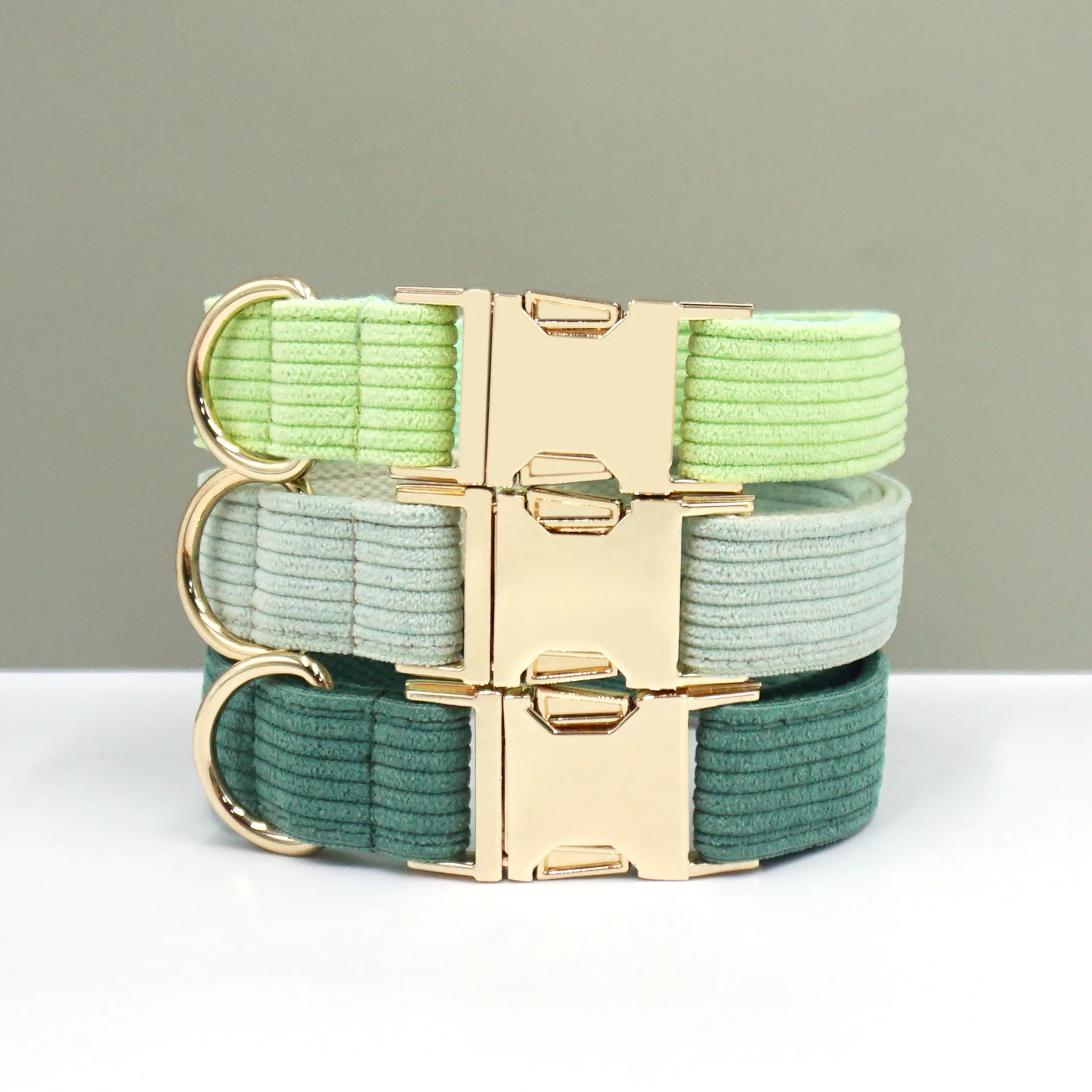 Multi Colors Personalzied Corduroy Dog Collars