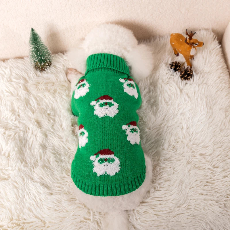 Christmas Dog Sweater – Warm Winter Knitwear for Small & Medium Pets