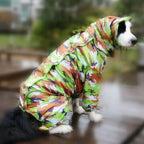 Waterproof Dog Raincoat – PU Hooded Rain Jumpsuit for Small to Large Dogs