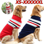 Winter Knitted Dog Sweater – Warm Striped Pullover for Small to Large Dogs