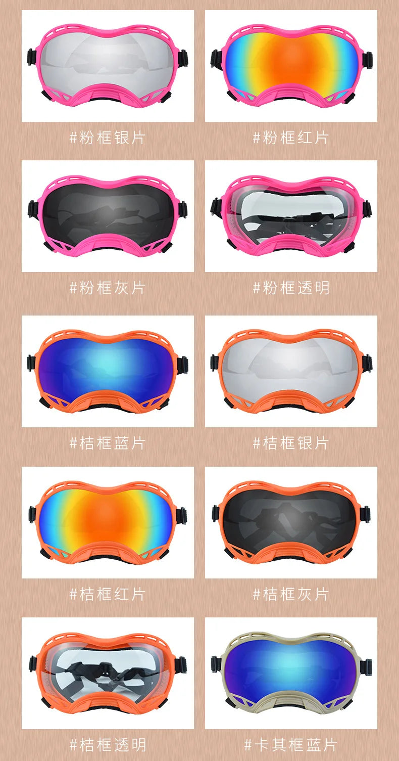 Large Dog Goggles – Windproof, Waterproof Tactical Sunglasses for Outdoor Protection