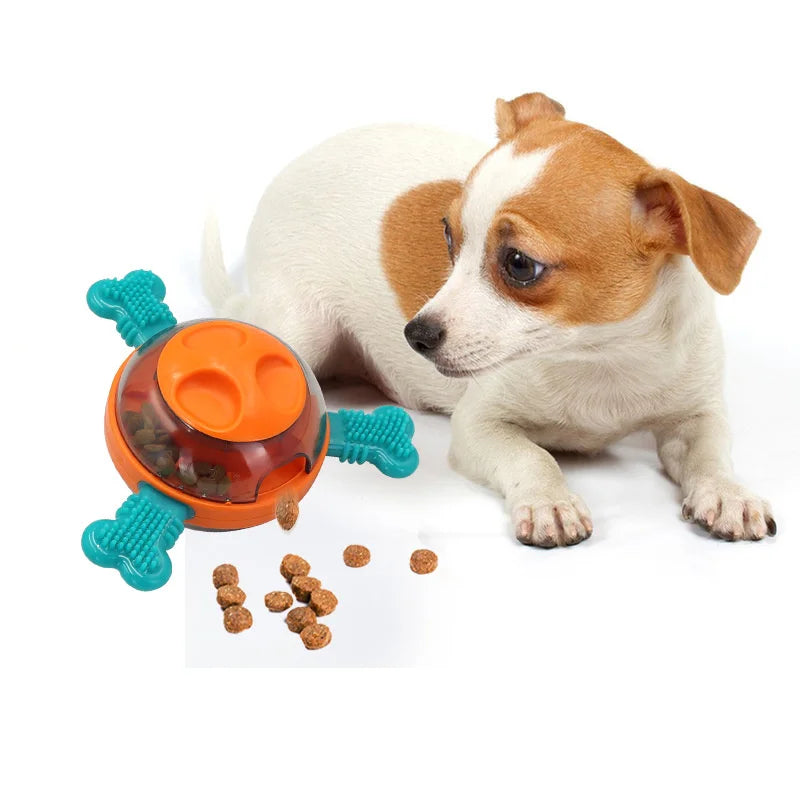 UFO-Shaped Tumbler Toy – Interactive Food Dispenser & Chew Toy for Dogs and Cats