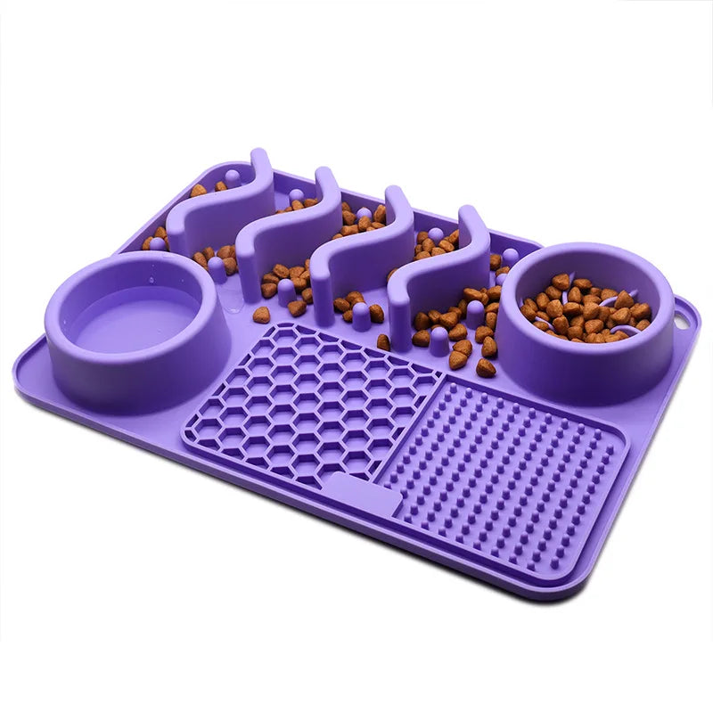 Dog Licking Pad – Slow Feeder & Calming Suction Mat for Dogs and Cats