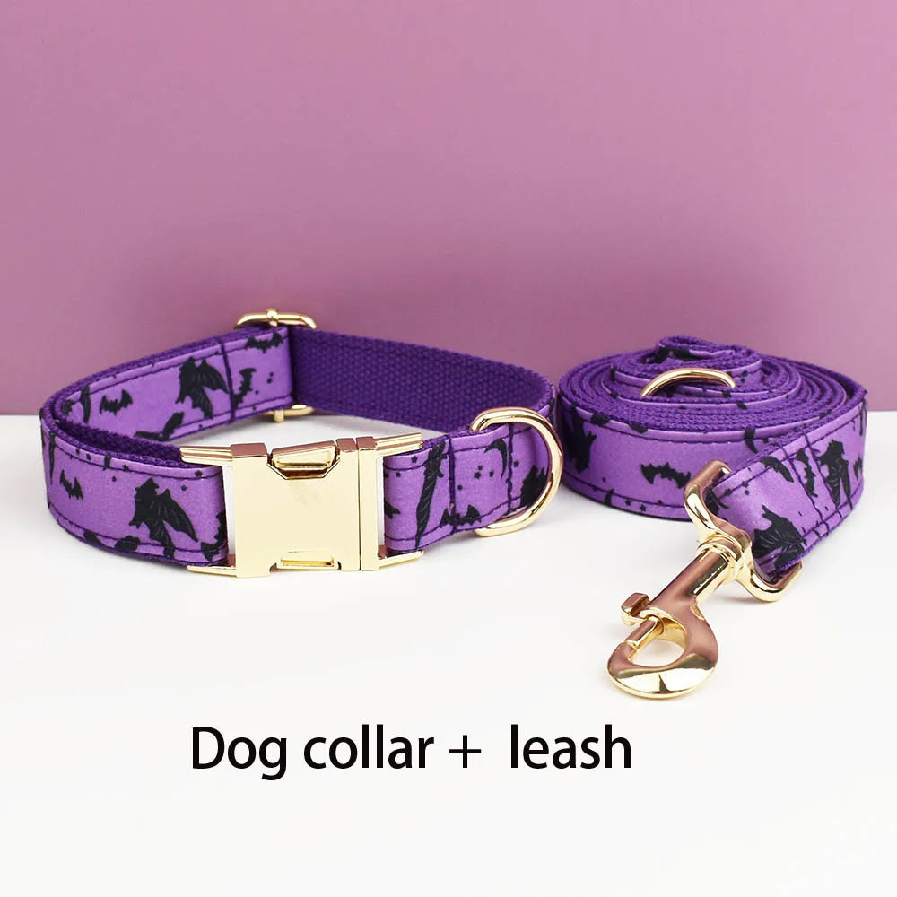 Violet Personalized Dog Collar, Leash & Harness Set