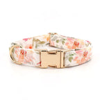 Vintage Bloom Floral Dog Collar and Leash Set