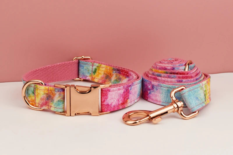 Personalized Dog Collar, Leash & Harness Set