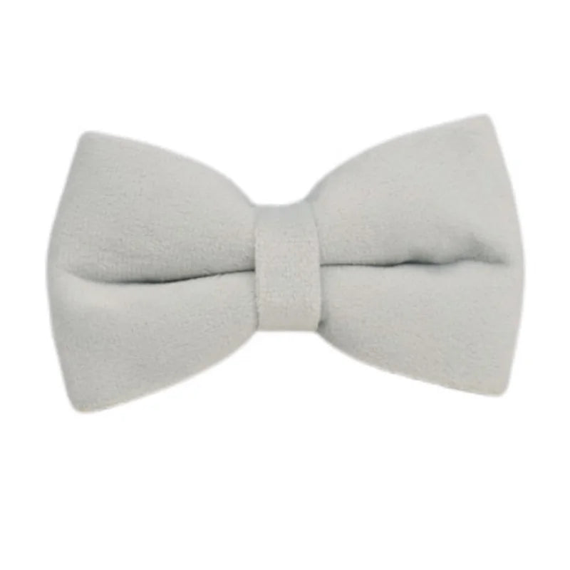 Light Blue Velve Personalized Dog Collar, Leash & Harness Set