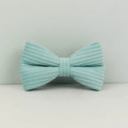 Lake Green Corduroy Personalized Dog Collar, Leash & Harness Set