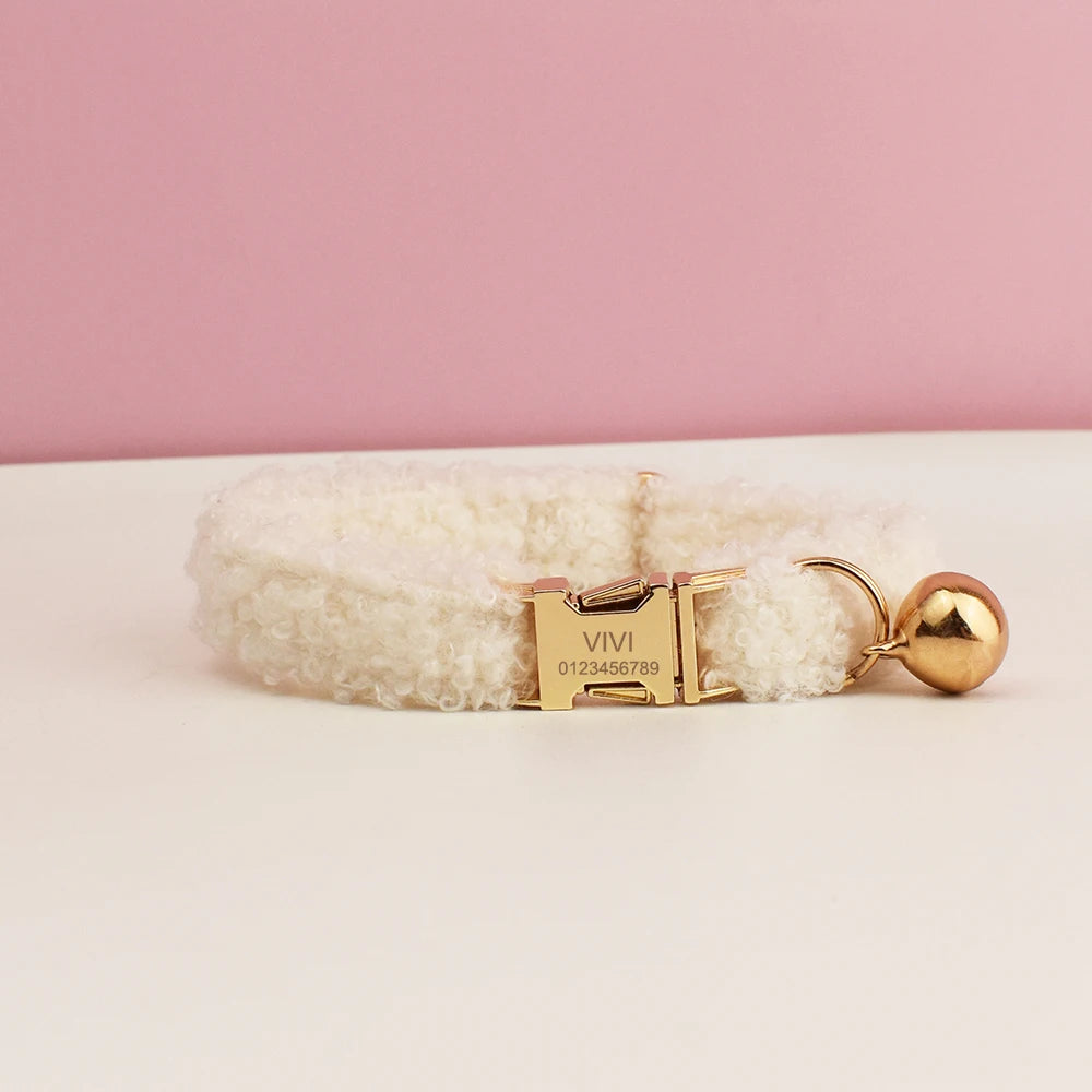 Teddy Personalized Cat Dog Collar, Leash & Harness Set