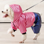 Waterproof Winter Dog Jacket – Warm Down Coat with Hood for Small Dogs