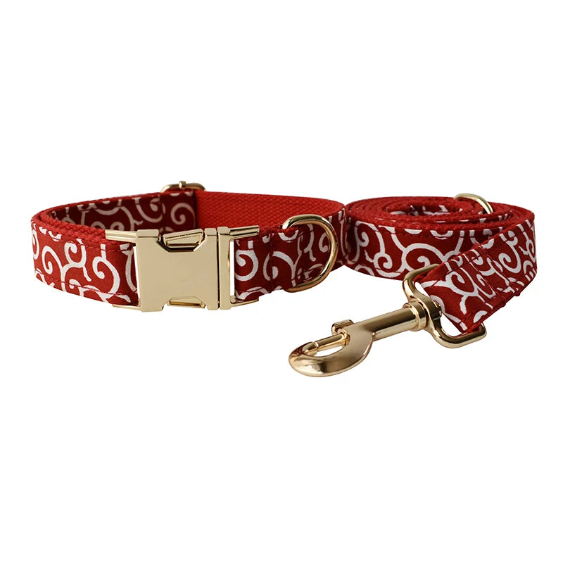 High Quality Dog Collar & Leash Set – Personalized Engraved Nameplate, Padded
