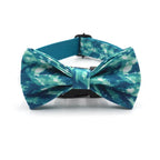 DDPaws Bowtie Collar / XS Blue tie-dye Printed Set