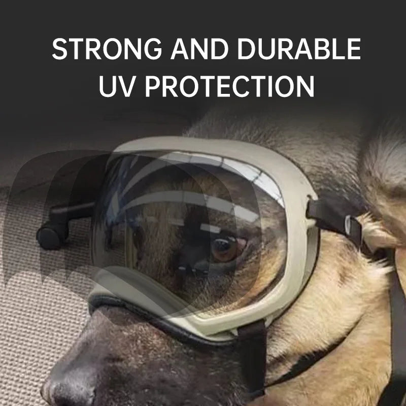 Color-Changing Dog Sunglasses – UV-Resistant Goggles for Outdoor Protection