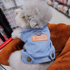 Denim Dog Jacket – Spring Outfit with D-Ring for Small & Medium Dogs