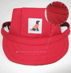 Dog Sun Hat – Adjustable Canvas Baseball Cap for Small & Medium Dogs