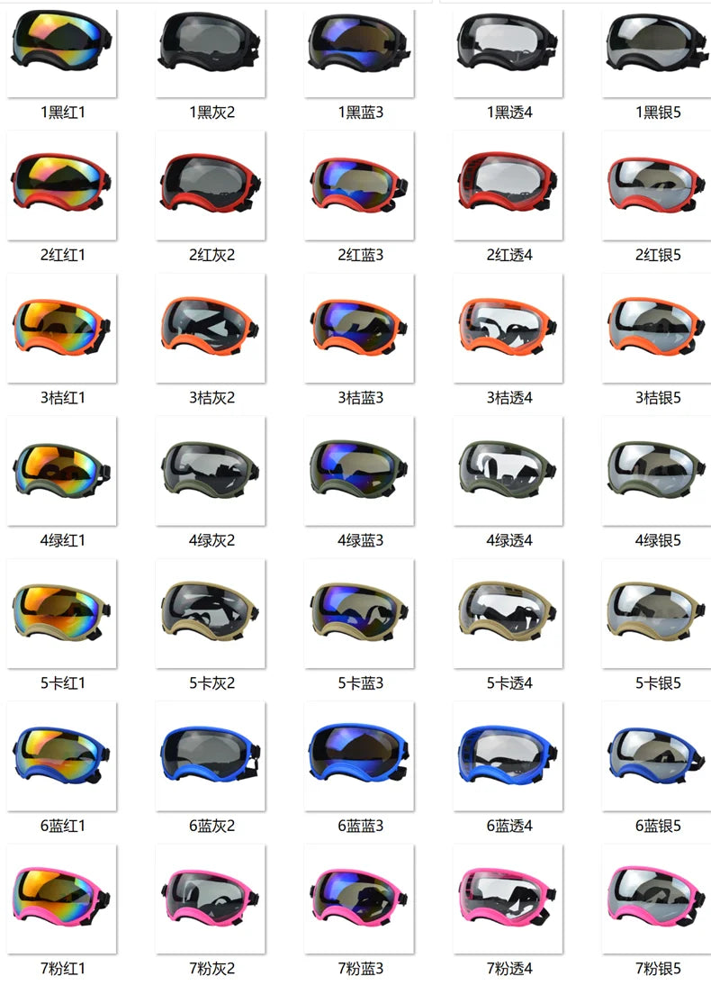 Dog Tactical Goggles – UV-Proof, Waterproof Sunglasses for Medium & Large Dogs