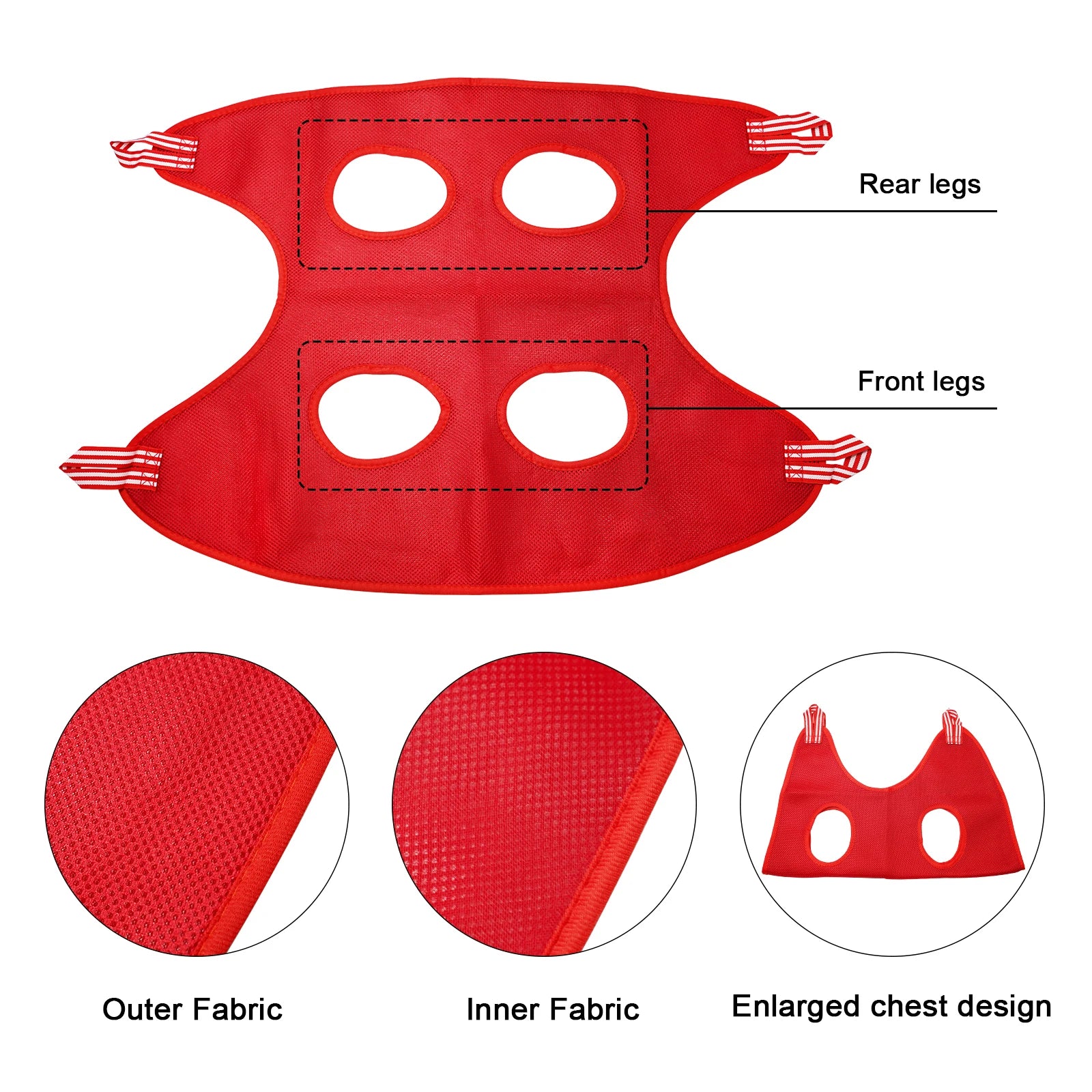 Pet Grooming Hammock – Nail Trimming & Cleaning Holder with Hooks for Cats & Dogs