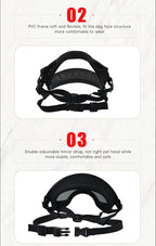 Color-Changing Dog Sunglasses – UV-Resistant Goggles for Outdoor Protection