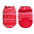Reversible Christmas Dog Jacket – Double-Layer Fleece Winter Coat for Small, Medium & Large Dogs