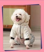 Waterproof Winter Dog Jacket – Warm Down Coat with Hood for Small Dogs