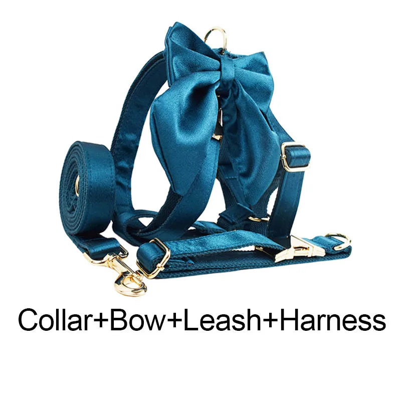 Personalized Dog Collar, Leash & Harness Set