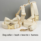 Engraved Cotton White Set