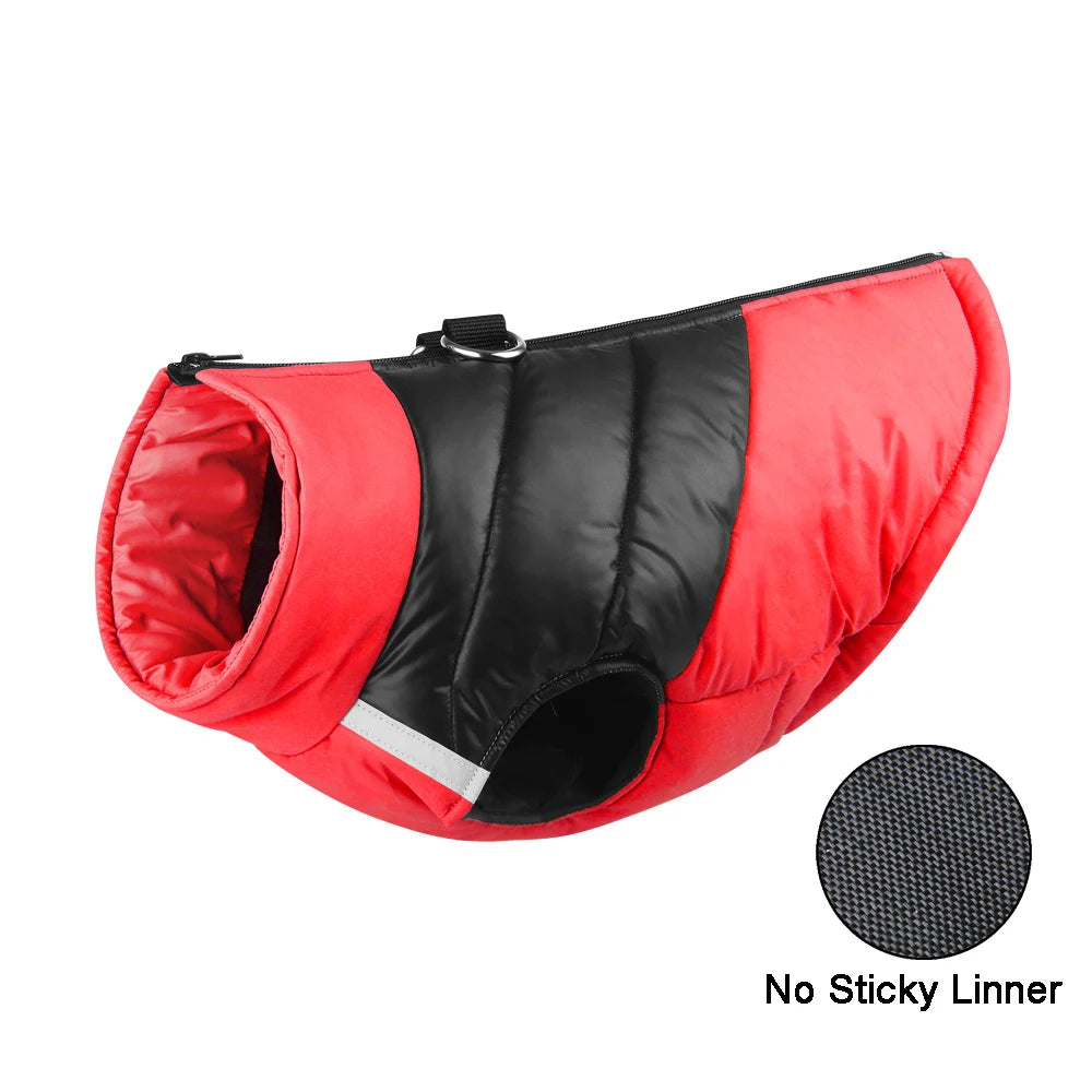 Waterproof Padded Dog Jacket – Warm Winter Vest for Small, Medium & Large Dogs