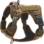 Tactical No-Pull Dog Harness – Durable Military-Style Vest with Reflective Straps
