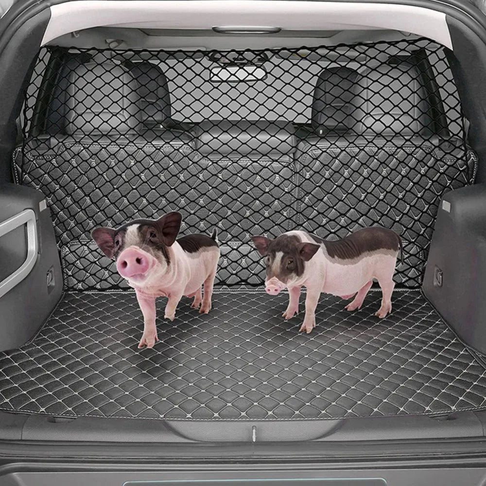Car Trunk Pet Safety Net – Elastic Isolation Fence for Dogs