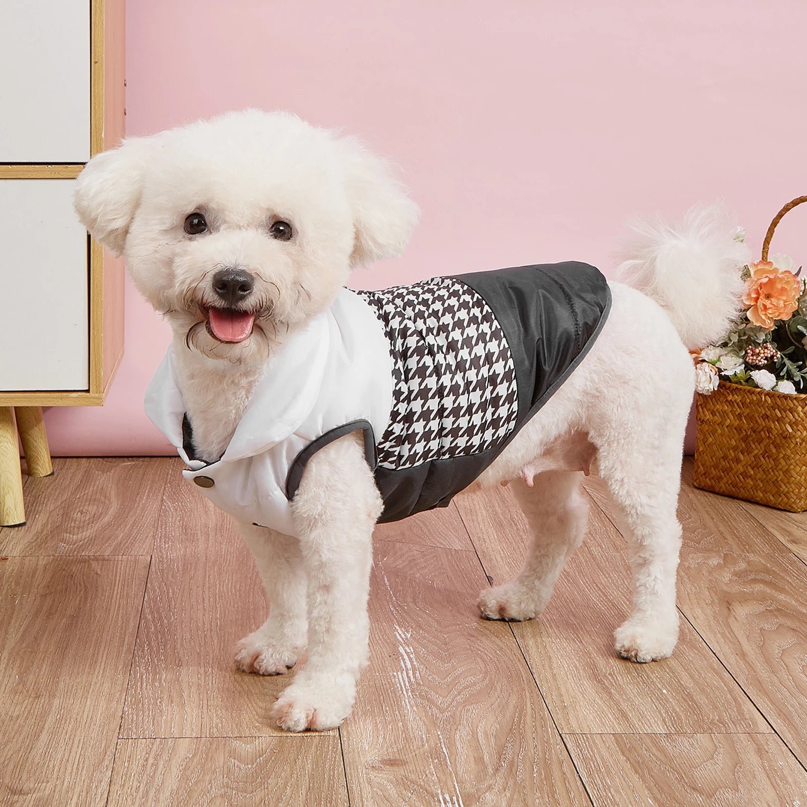 Winter Dog Vest Coat – Windproof Double-Layer Fleece Jacket for Small & Medium Dogs