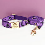 Violet Personalized Dog Collar, Leash & Harness Set